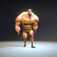 Jonas Georgakakis strongman model animation
