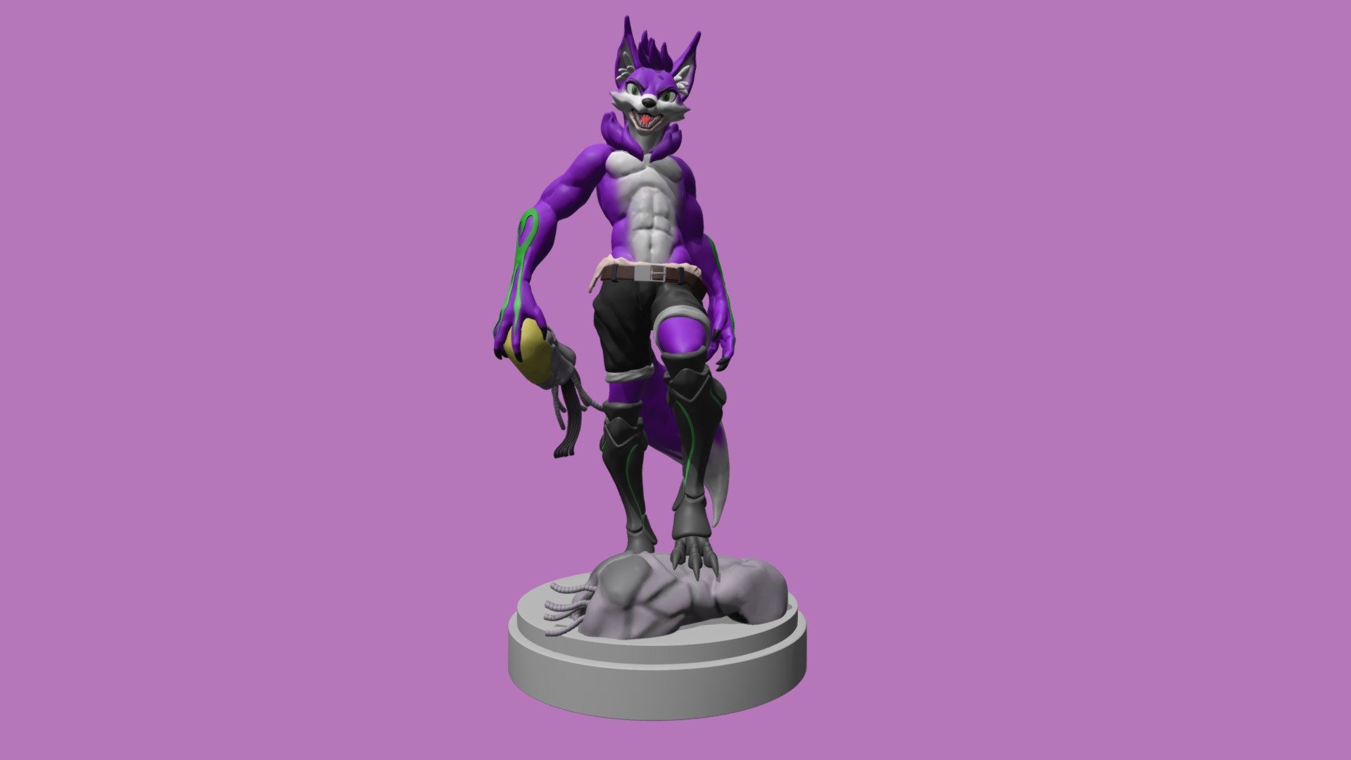 if you are interested in my work. follow me at  https://twitter.com/thejohn7see  or  https://www.artstation.com/kantashartsudket - Akio The Fox - 3D model by rgun160 3d model