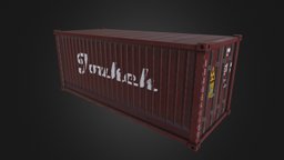 Container (Low Poly) maya2017, substancepainter, substance, maya, container