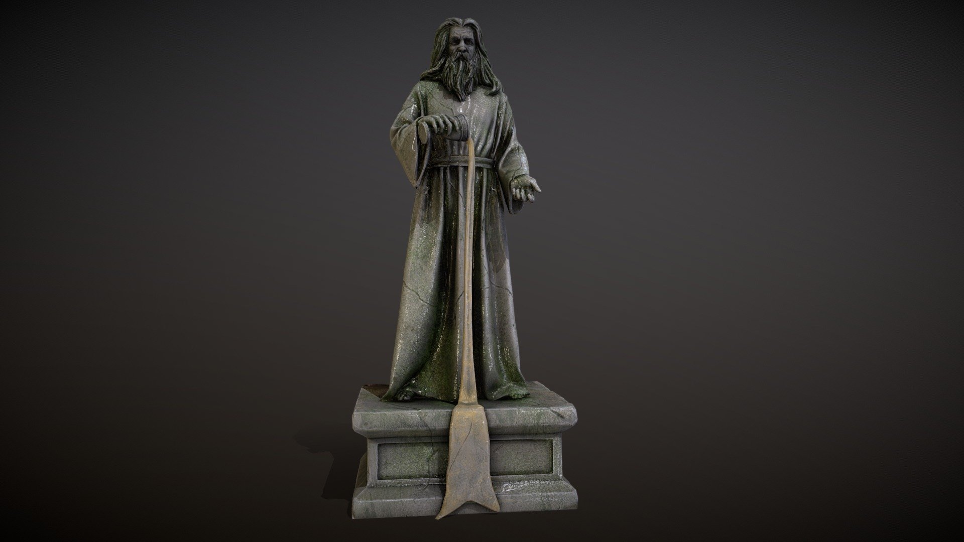 Stendarr statue for Skyblivion project, concept by Domi https://twitter.com/DomiConceptArt - Stendarr Statue - 3D model by Mandrake (@mandrake_3d) 3d model