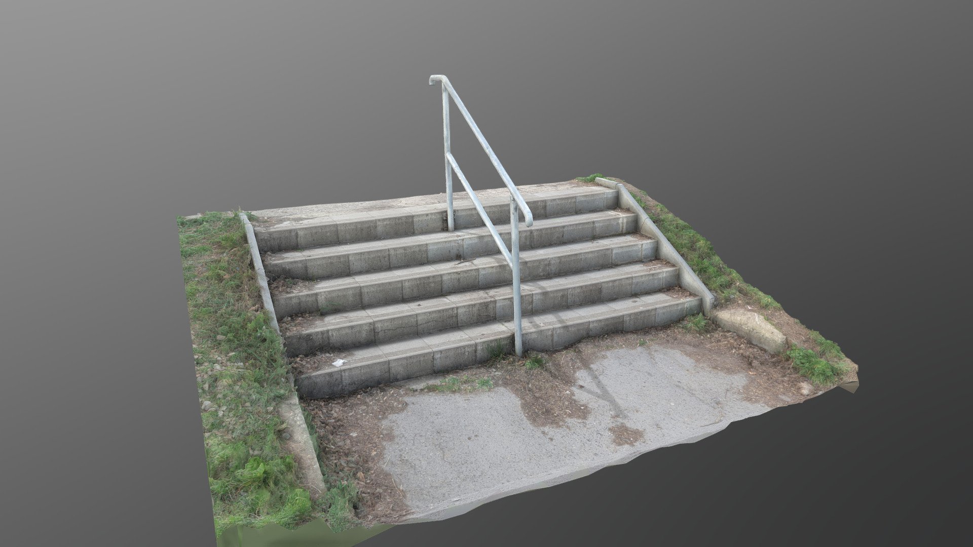 City urban steps concrete stairway with metal railing

photogrammetry scan (360 x 24MP) - Steps concrete stairway with metal railing - Buy Royalty Free 3D model by matousekfoto 3d model