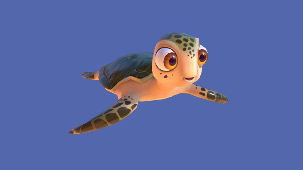 Just a turtle model for the test task 3d model