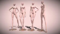 3D Mannequin 401 figure, fashion, store, dummy, mannequin, woman, boutique, design, female, shop