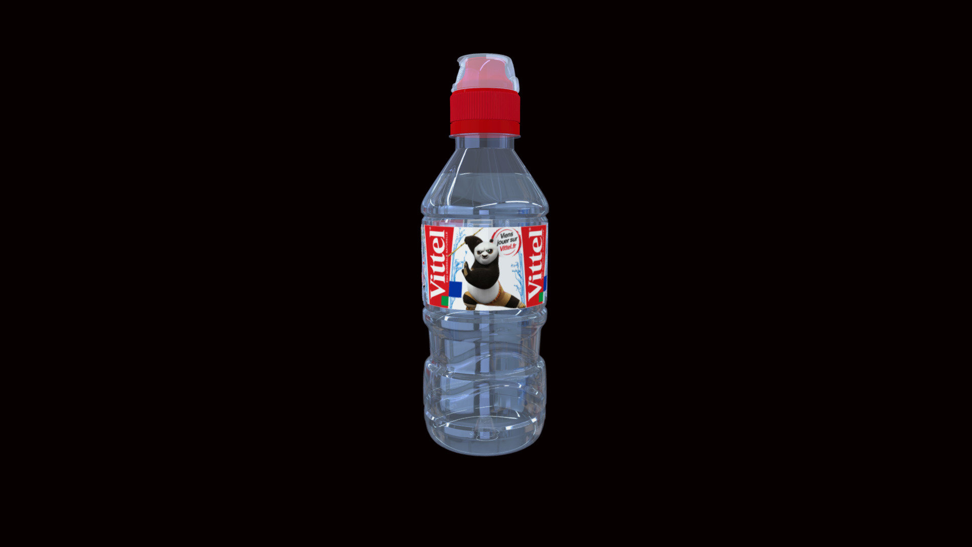 VITTEL FRANCE Bottle made with Strata - WATER_VITTEL_BOTTLE_33cl - 3D model by studiofm 3d model