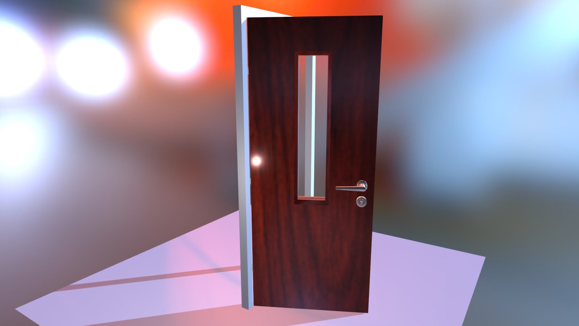 First object to put in our classroom is a single door, complete with door hinge for realism.

Model by Josiah Elisha - Classroom Door - 3D model by caprielo101 3d model
