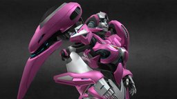 (Rigged)Arcee(from transformers online) transformers, pink, fbx, online, autobot, arcee, -girl, sus, thicc, game, free, robot, rigged, transformers_online