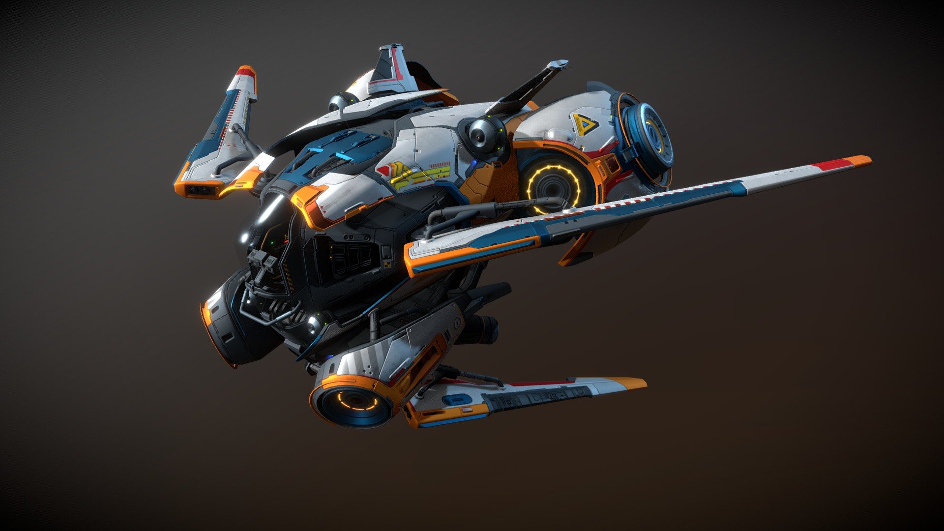 This Original package contains one SCAVENGER - Fighter. This design is my own concept, does not repeat any existing work. You can use it without a doubt about copyright 3d model