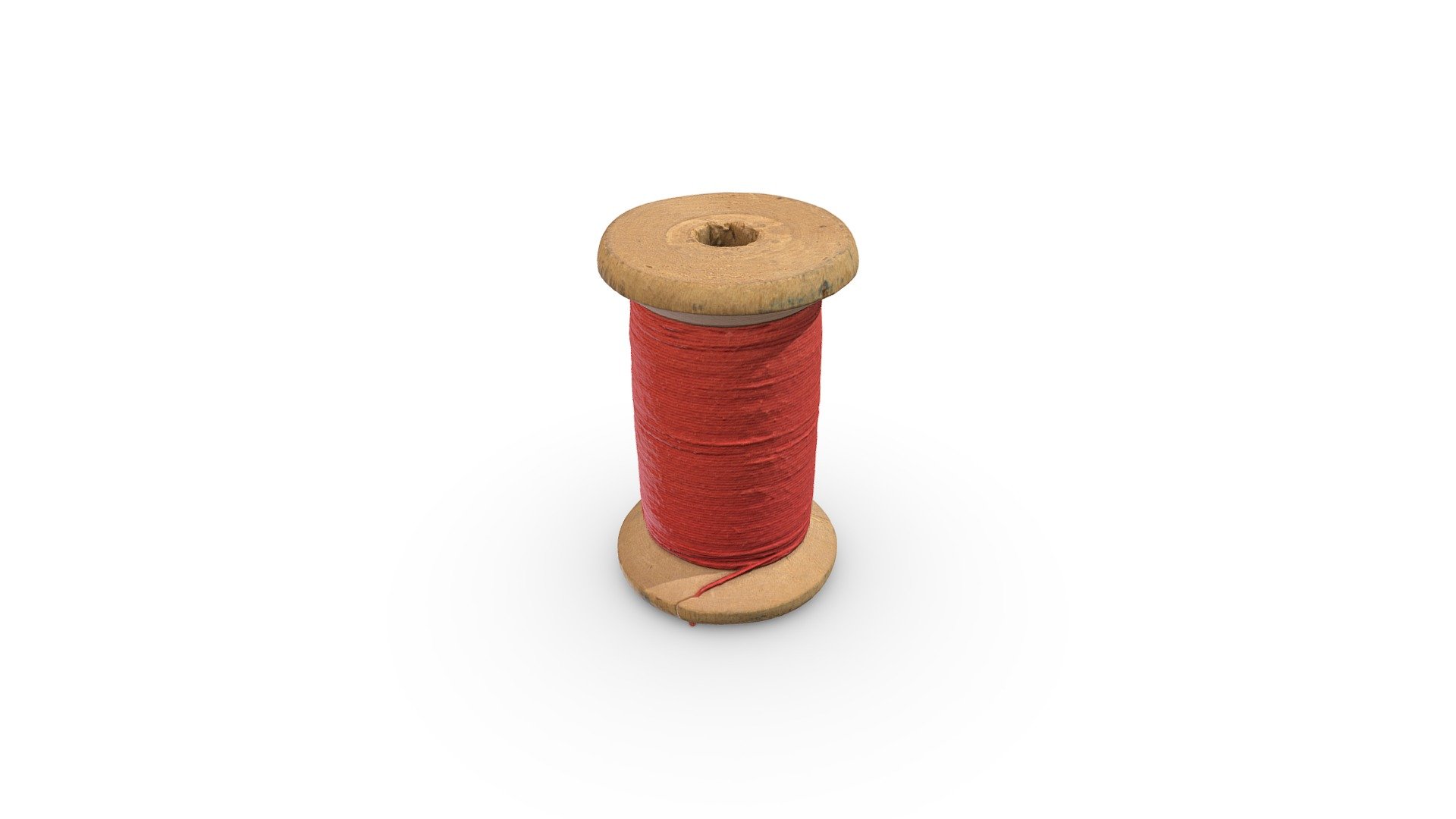 High-poly red threads photogrammetry scan. PBR texture maps 4096x4096 px. resolution for metallic or specular workflow. Scan from real threads, high-poly 3D model, 4K resolution textures 3d model