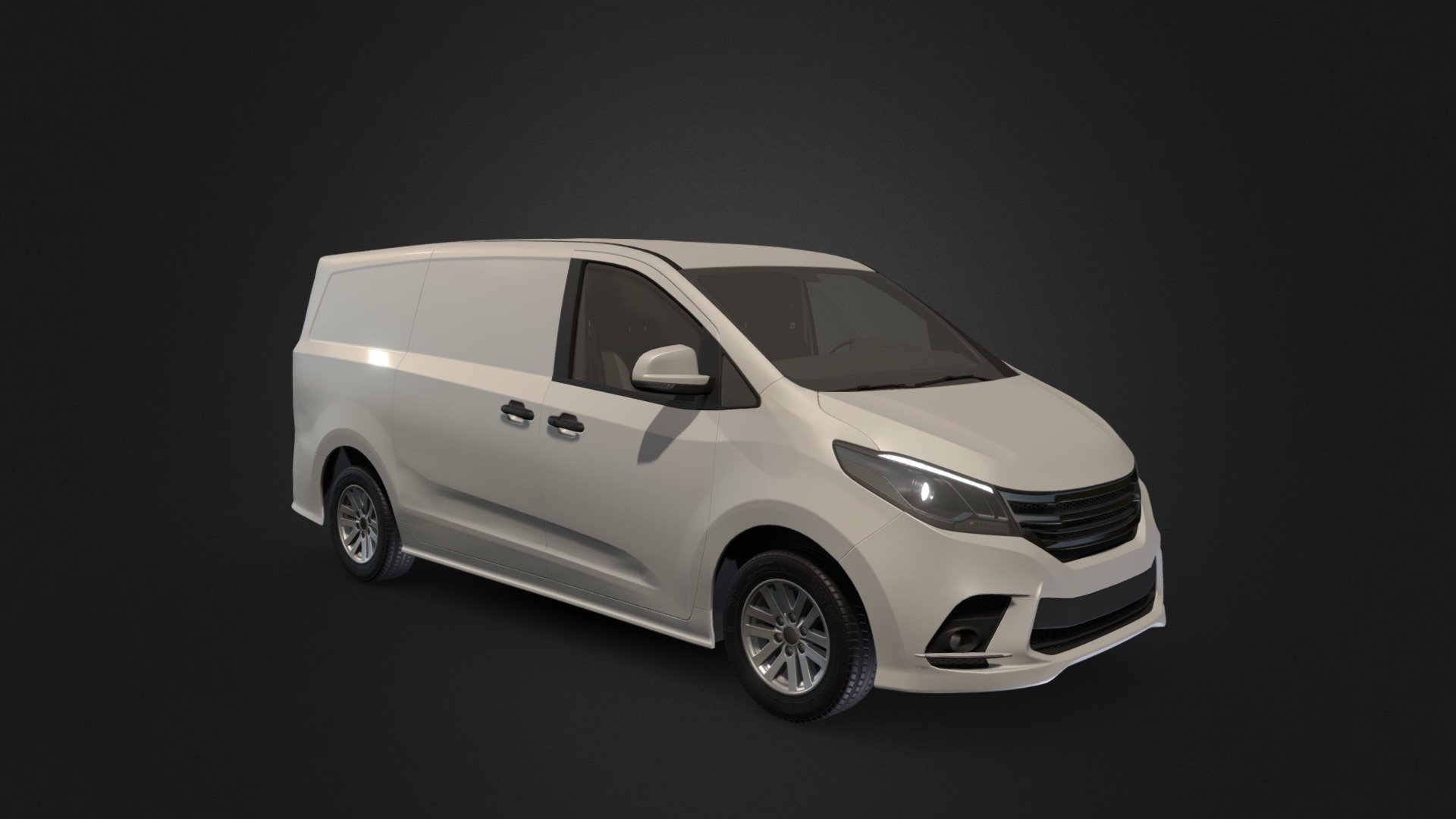 Van made for unreal marketplace - Cargo Van Car - 3D model by lyoshko 3d model