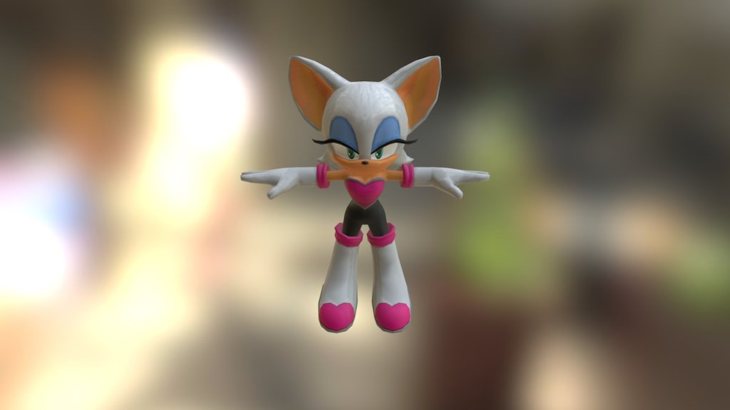 Mobile - Sonic Runners - Rouge The Bat - 3D model by Sonicthehedgehog 3d model