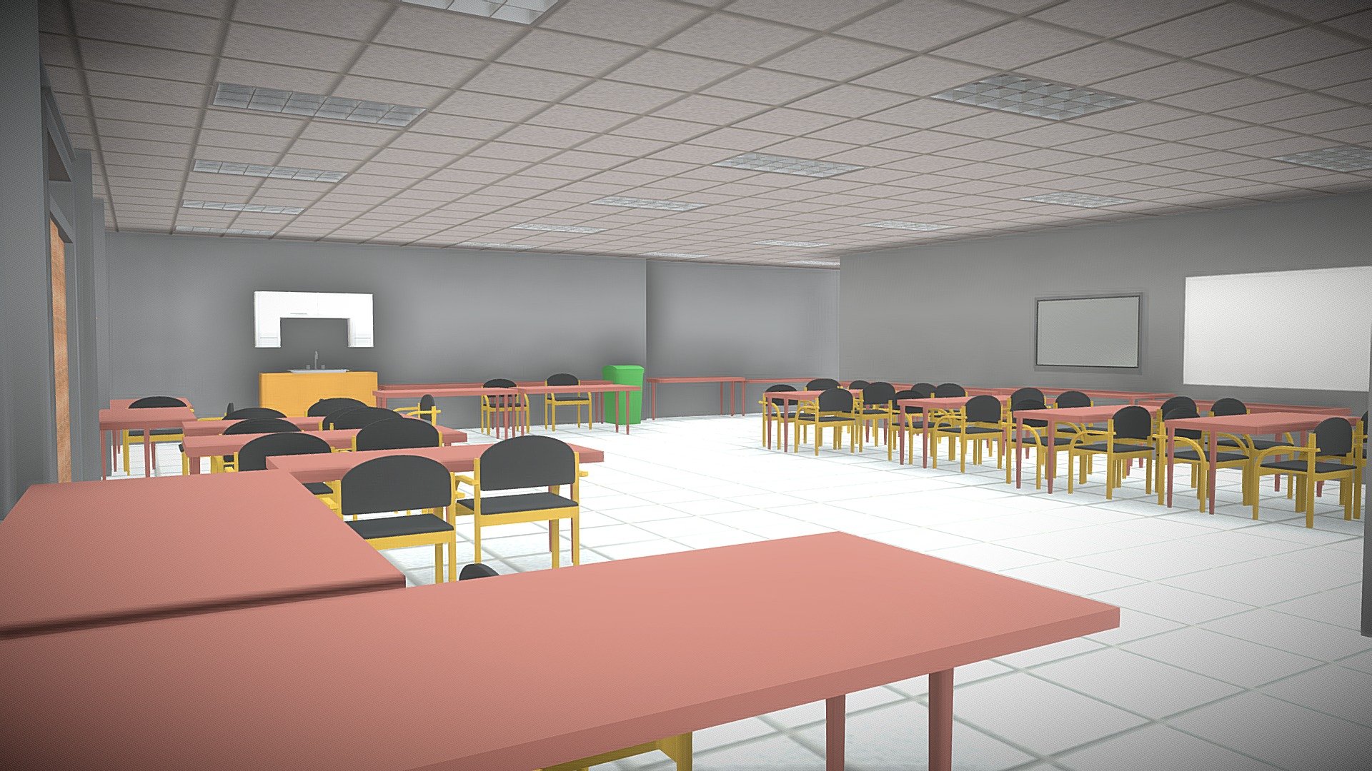 High School Hallway - 3D model by Kaarta 3d model
