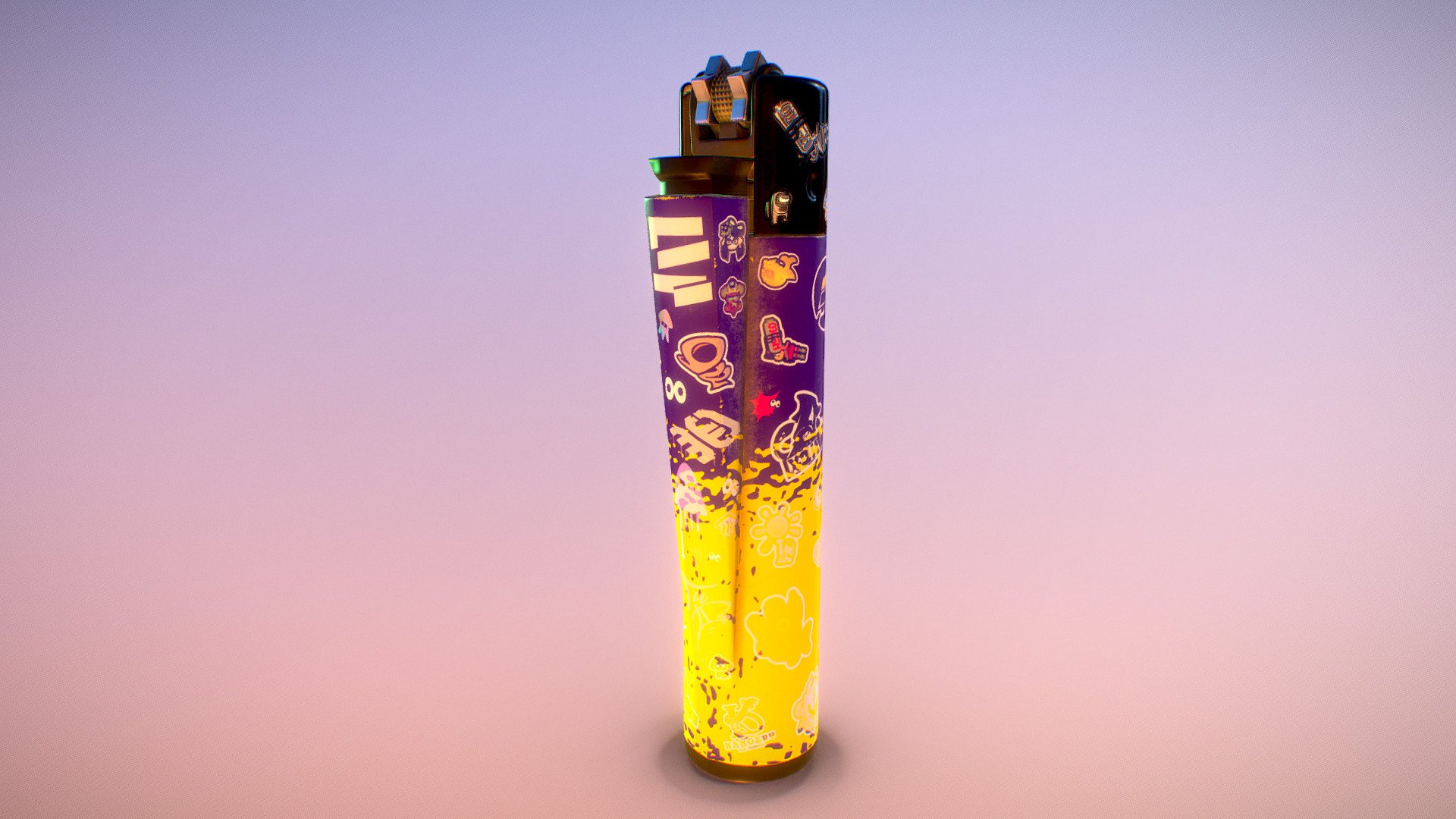 I wanted to make a lighter with the aesthetics of Splatoon 3, with the representative colors of the game and characteristic details such as the badges. Focused for specially on Hydra Splatling lovers c: . It also comes with some SUS ඞ reference.

https://www.artstation.com/artwork/lRgw4J - Lighter Splatoon 3 Edition - Download Free 3D model by XxChrisxX0_Spl 3d model