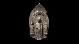 1914.567 Stele with Sakyamuni and Bodhisattvas