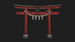 Torii japan, shrine, torii, props, shinto, arhitecture, shrine-japan, blender, japanese