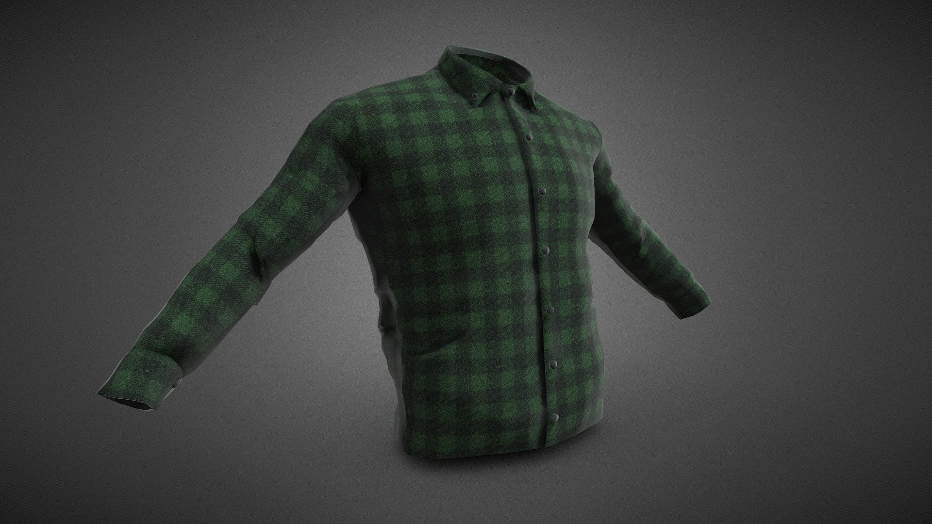 CG StudioX Present :
Green Flannel Button Up Shirt lowpoly/PBR




This is Green Flannel Button Up Shirt Shirt Comes with Specular and Metalness PBR.

The photo been rendered using Marmoset Toolbag 4 (real time game engine )


Features :



Comes with Specular and Metalness PBR 4K texture .

Good topology.

Low polygon geometry.

The Model is prefect for game for both Specular workflow as in Unity and Metalness as in Unreal engine .

The model also rendered using Marmoset Toolbag 4 with both Specular and Metalness PBR and also included in the product with the full texture.

The texture can be easily adjustable .


Texture :



One set of UV [Albedo -Normal-Metalness -Roughness-Gloss-Specular-Ao] (4096*4096)


Files :
Marmoset Toolbag 4 ,Maya,,FBX,OBj with all the textures.




Contact me for if you have any questions.
 - Green Flannel Button Up Shirt - Buy Royalty Free 3D model by CG StudioX (@CG_StudioX) 3d model