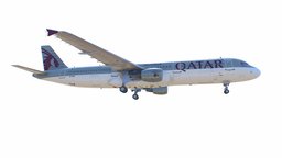 Airbus A-321 Qatar Airways airplane, airliner, russian, american, aircraft, jet, airbus, game-ready, a320, airlines, qatar, a321, american-airlines, low-poly, game, plane, textured, aeroflot, qatar-airways, a321neo, a-321