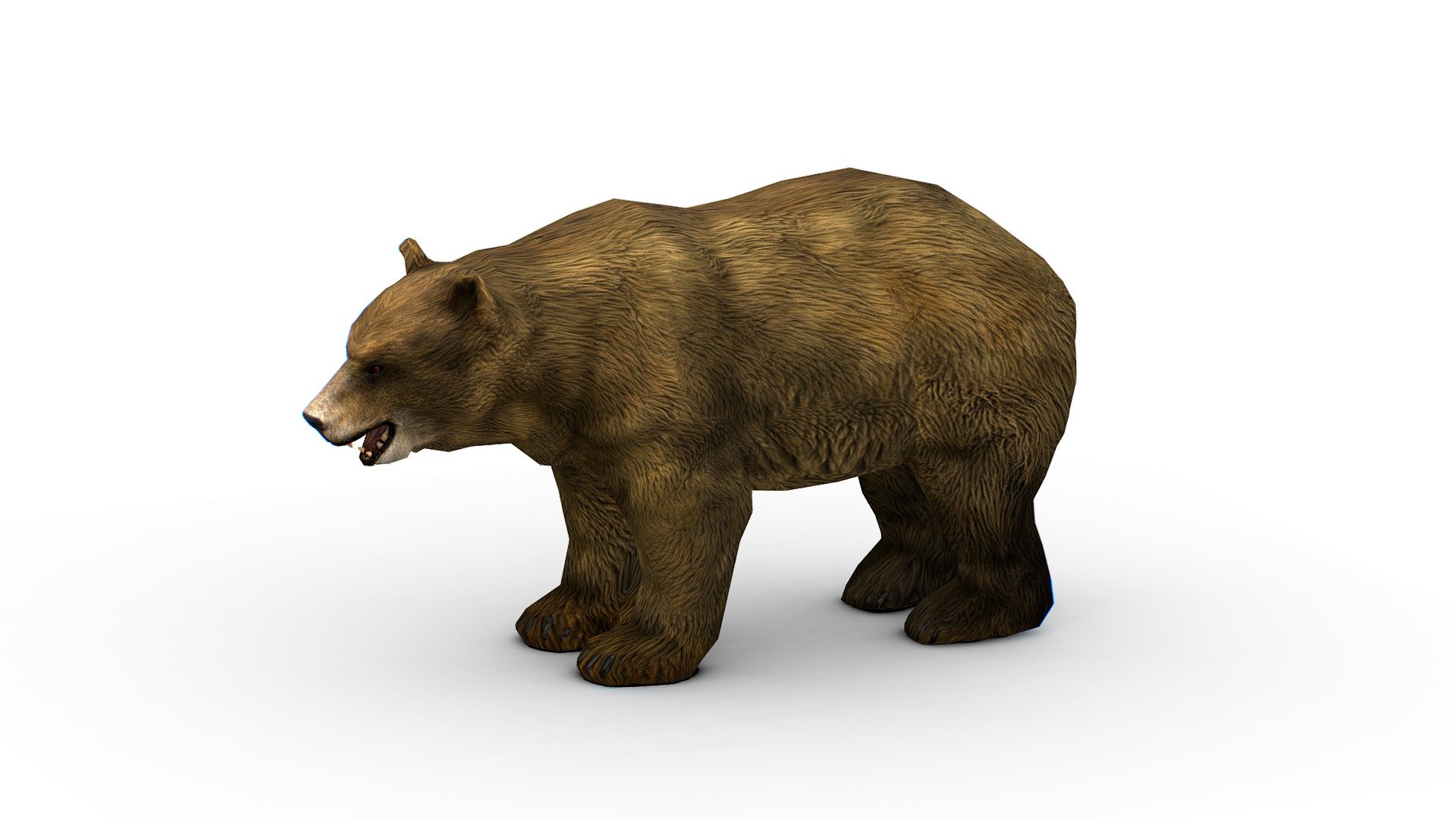 Lowpoly Cartoon Brown Bear, 1024x1024 texture size (nirmal,difuse,specular) - Lowpoly Cartoon Brown Bear - Buy Royalty Free 3D model by Oleg Shuldiakov (@olegshuldiakov) 3d model