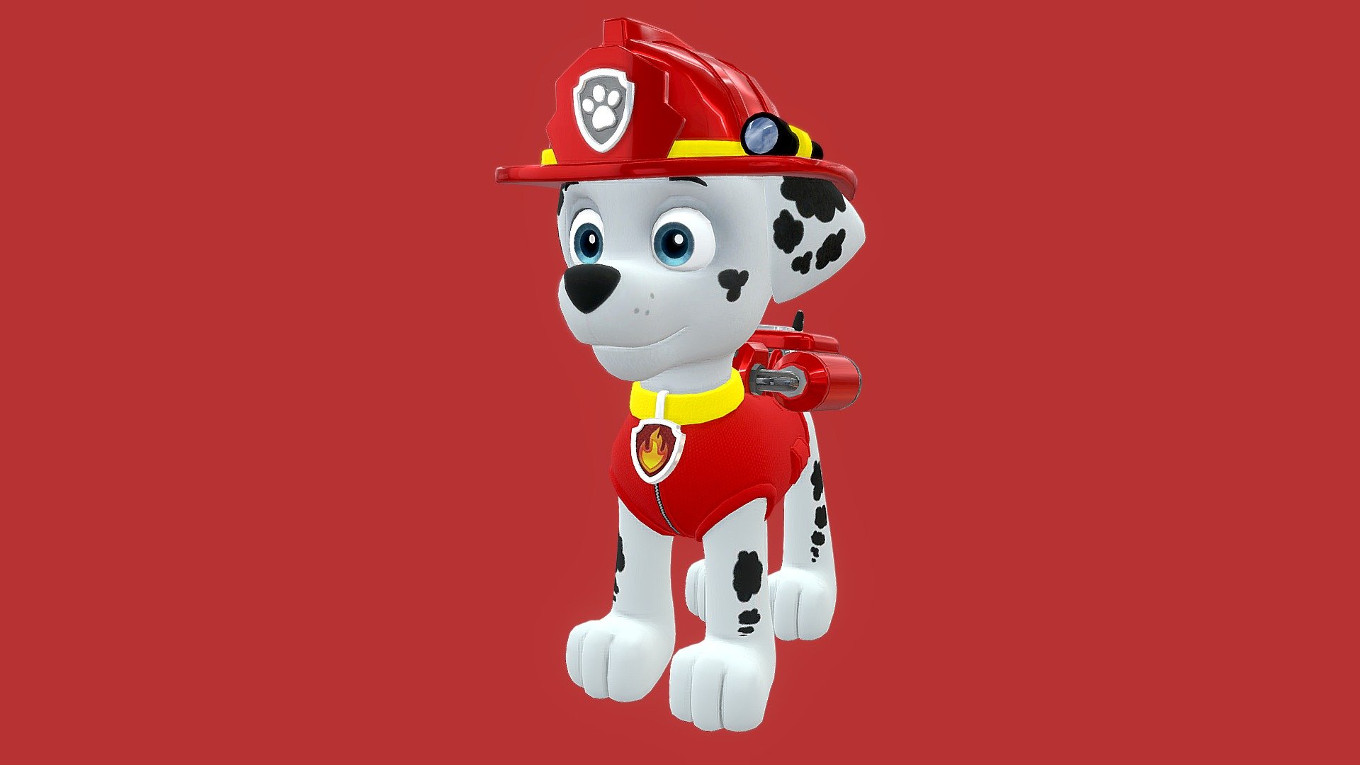 Marshall from Paw Patrol 3D Model. The textures, meshes and materials were all revised and organised 3d model