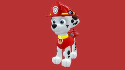 Marshall best, patrol, paw, downloadable, character, 3d