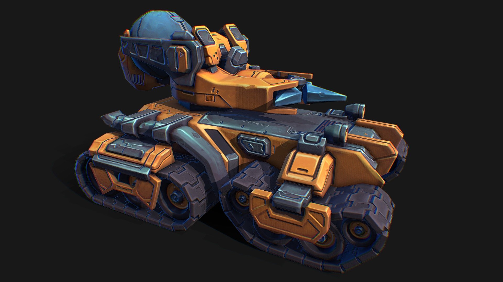 Tank 013 - 3D model by Vlad Ovoy (@mitrilsh9) 3d model