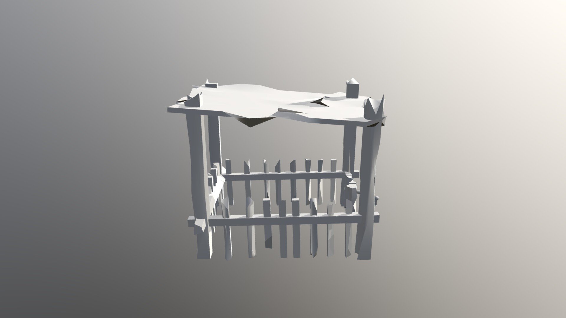 Horse Stall Game Object - 3D model by audreyb23 3d model