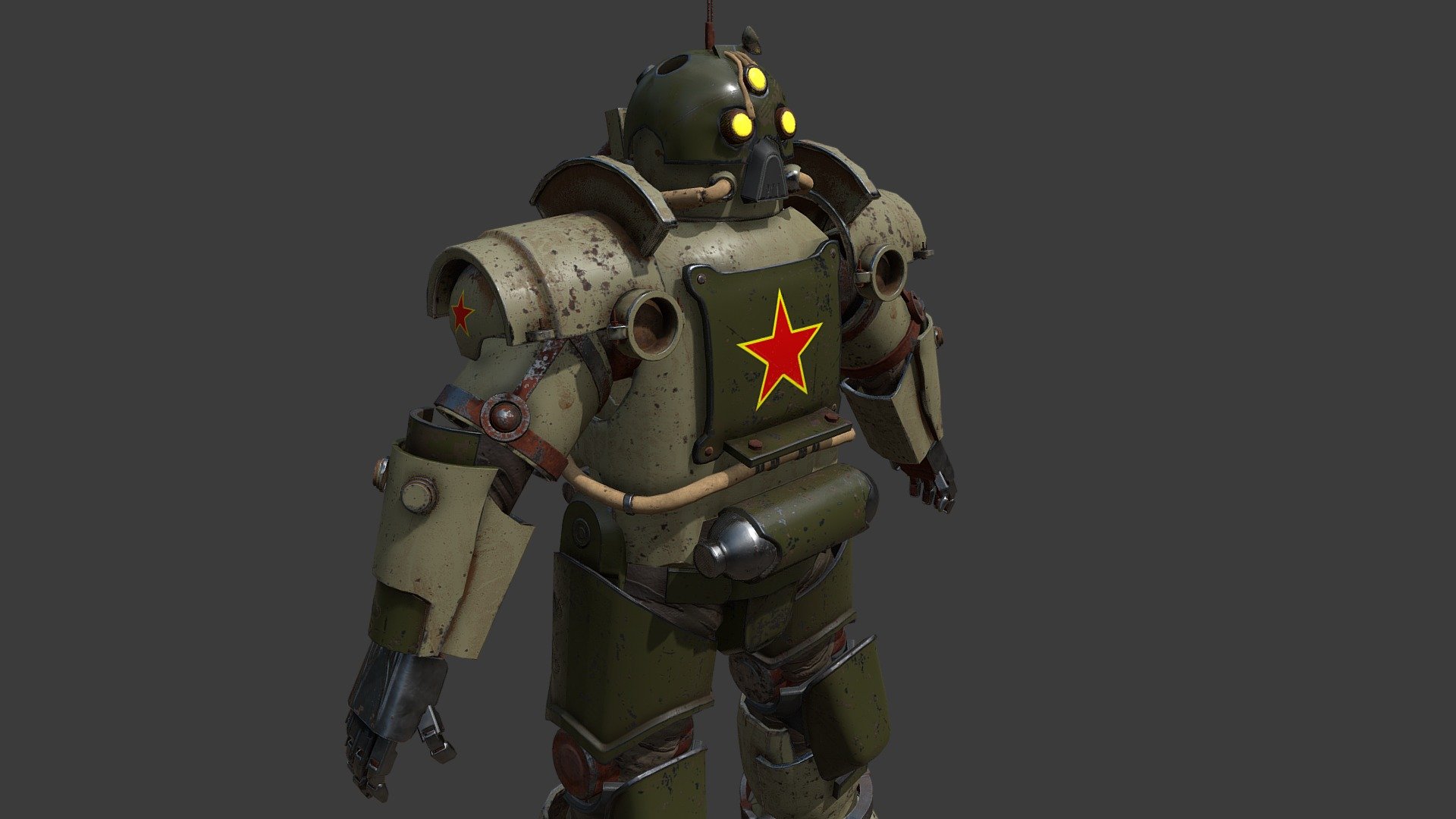 Chinese Power Armor fallout 76 - Chinese Power Armor - Download Free 3D model by molobesh2 3d model
