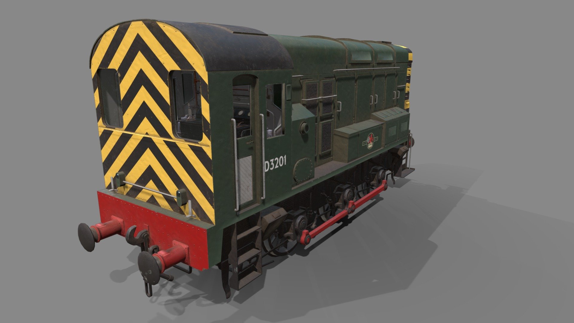Class 08 diesel locomotive (with cabin)

25k polys 52K tris 32k verts

4 sets of PBR textures, main hull and internals 4096x4096 non over lapping and 2048x2048 glass and lower hull overlapping wheels, breaks, suspension 3d model
