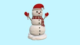 Snowman snowman, winter, ice, scarf, santa, snow, christmas, holiday, holidays, cold, december, arctic, north-pole, character, man, characterdesign