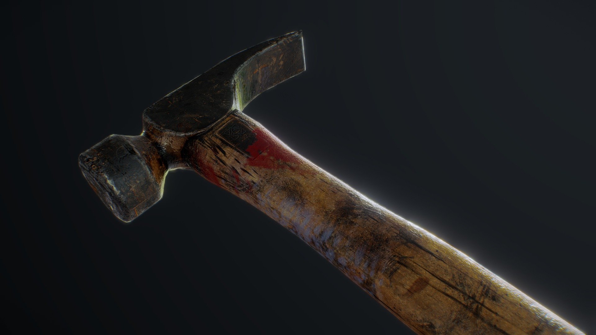Old Hammer, PBR Game Ready. Free to use, big textures included in case its needed 3d model