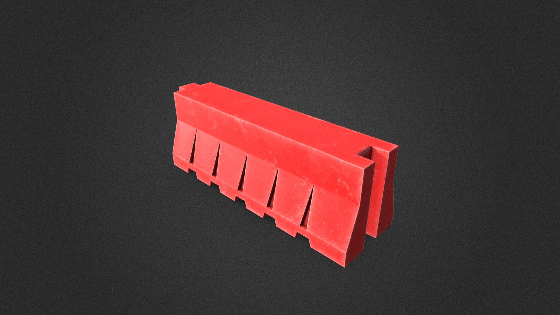 Red security traffic barrier - Red Traffic Barrier - Buy Royalty Free 3D model by Polygon Alley (@jmayala) 3d model