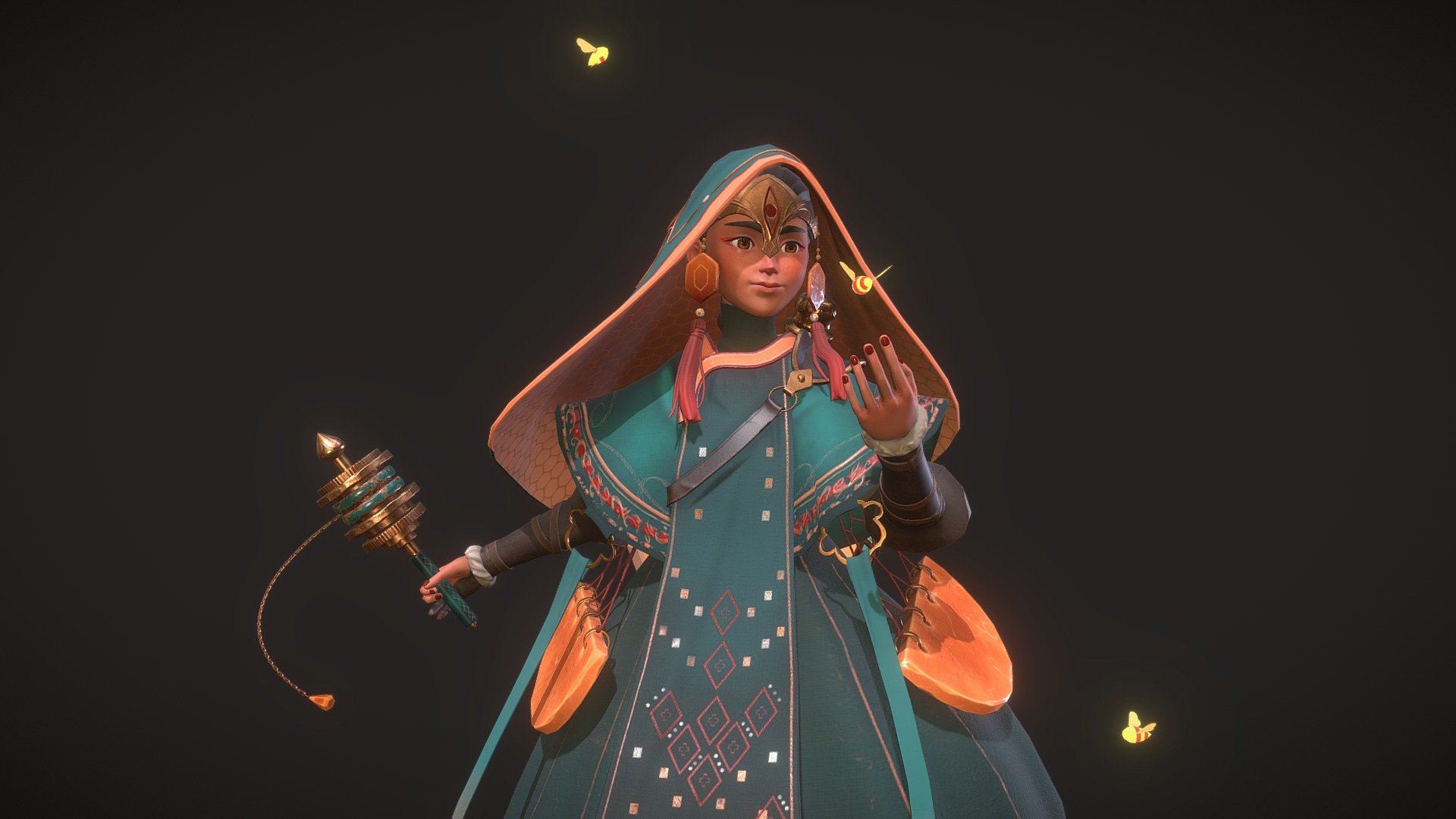 Finished this beautiful character based on the concept Ambrosia by Airi Pan for the Grads in Games challenge this year!
https://www.artstation.com/artwork/3d8eaD

Even though there's some improvements to make I like how it turned out, I really love her works and it was a very good practice for the whole character pipeline and make a fully gameready character :)

The music is Shelter by Alexander Nakarada.

You can find more high res images on my artstation! https://www.artstation.com/artwork/Xn2LPL - The Princess of Ambrosia - 3D model by GiaHanLam 3d model