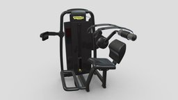Technogym Selection Abdominal Crunch bike, room, cross, set, cycle, sports, fitness, gym, equipment, vr, ar, exercise, treadmill, training, professional, machine, commercial, fit, weight, excite, weightlifting, elliptical, 3d, sport, gyms, myrun