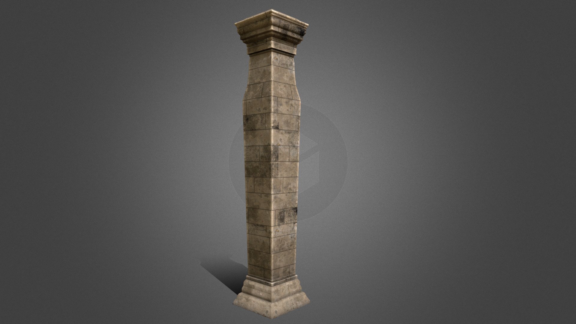 neoegyptian classical column structure - Neoegypt Palace Column - Download Free 3D model by Samuel Francis Johnson (Oneironauticus) (@oneironauticus) 3d model