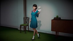 「Spending all my time」 gamedev, perfume, props, jpop, polybutts, character, 3d, gameart, environment, prfm, achan