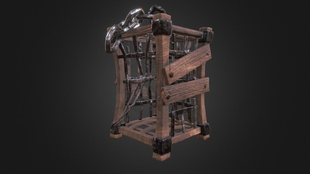 cage material proyection study - Cage - 3D model by kendal316 3d model