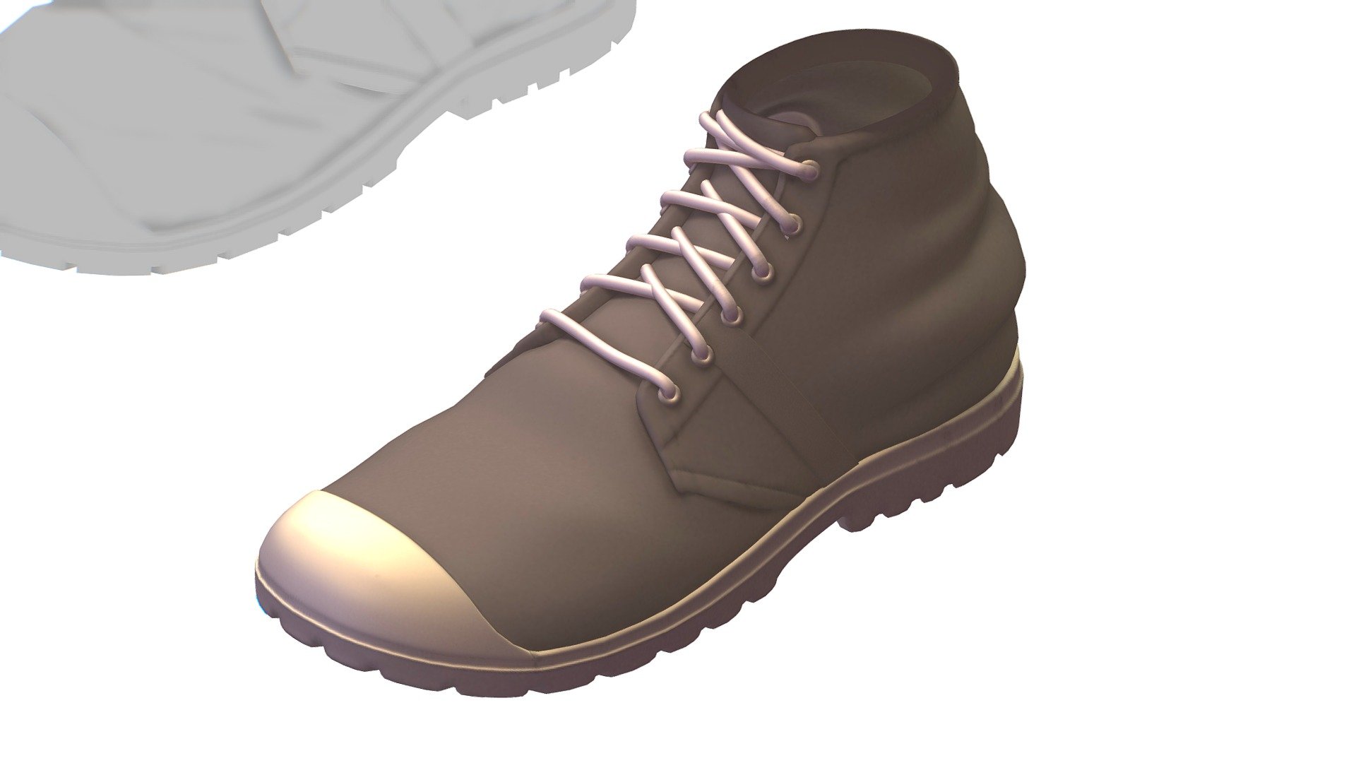 Cartoon High Poly Subdivision Beige Sneakers

No HDRI map, No Light, No material settings - only Diffuse/Color Map Texture (3000x3000) 

More information about the 3D model: please use the Sketchfab Model Inspector - Key (i) - Cartoon High Poly Subdivision Beige Sneakers - Buy Royalty Free 3D model by Oleg Shuldiakov (@olegshuldiakov) 3d model