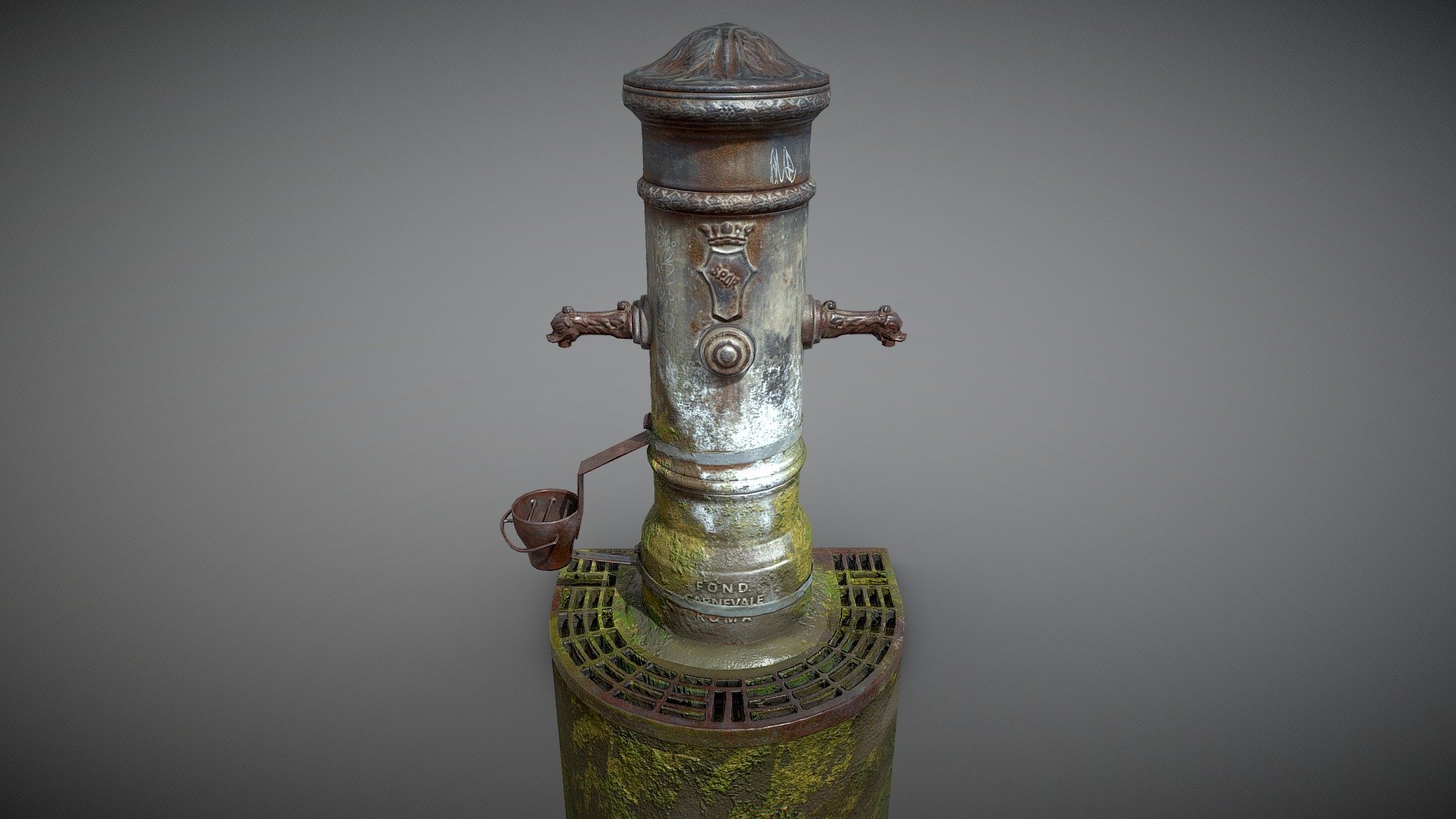 Artwork with that model: https://www.artstation.com/artwork/QroKN3

Game-ready optimized model.
A nasone (plural nasoni), also called a fontanella (plural fontanelle, lit. &ldquo;little fountains