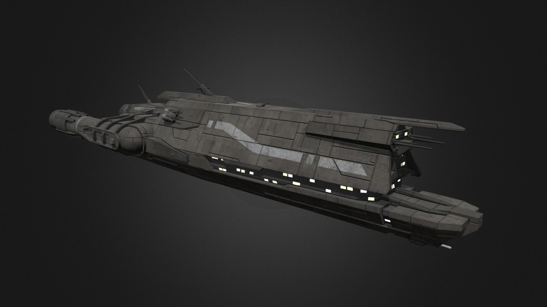 My rendition of the Bulwark Class Support Frigate, for a star wars mod. Please do not use in other Star wars Empire at War Mods.

The ship is armed with: 2 Dual Light Turbo Laser Turrets, 1 Ion Turret, and 4 Dual Laser Turrets 3d model