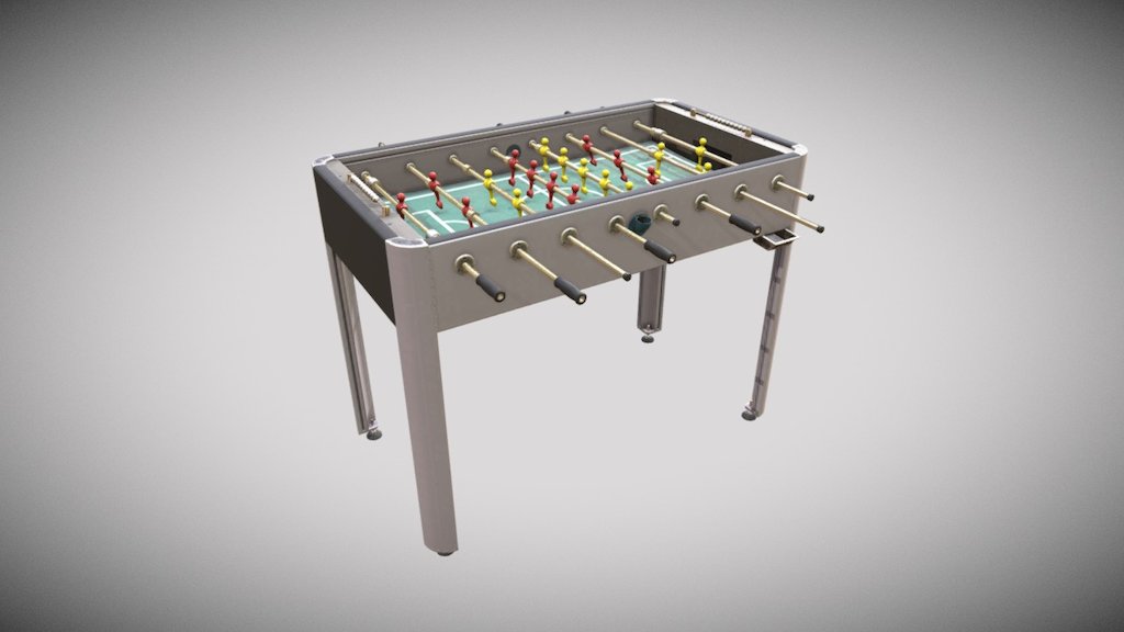 Football Table Optimized Version - Download Free 3D model by Francesco Coldesina (@topfrank2013) 3d model