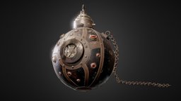 Mini Steampunk Naval Mine codename- Piranha