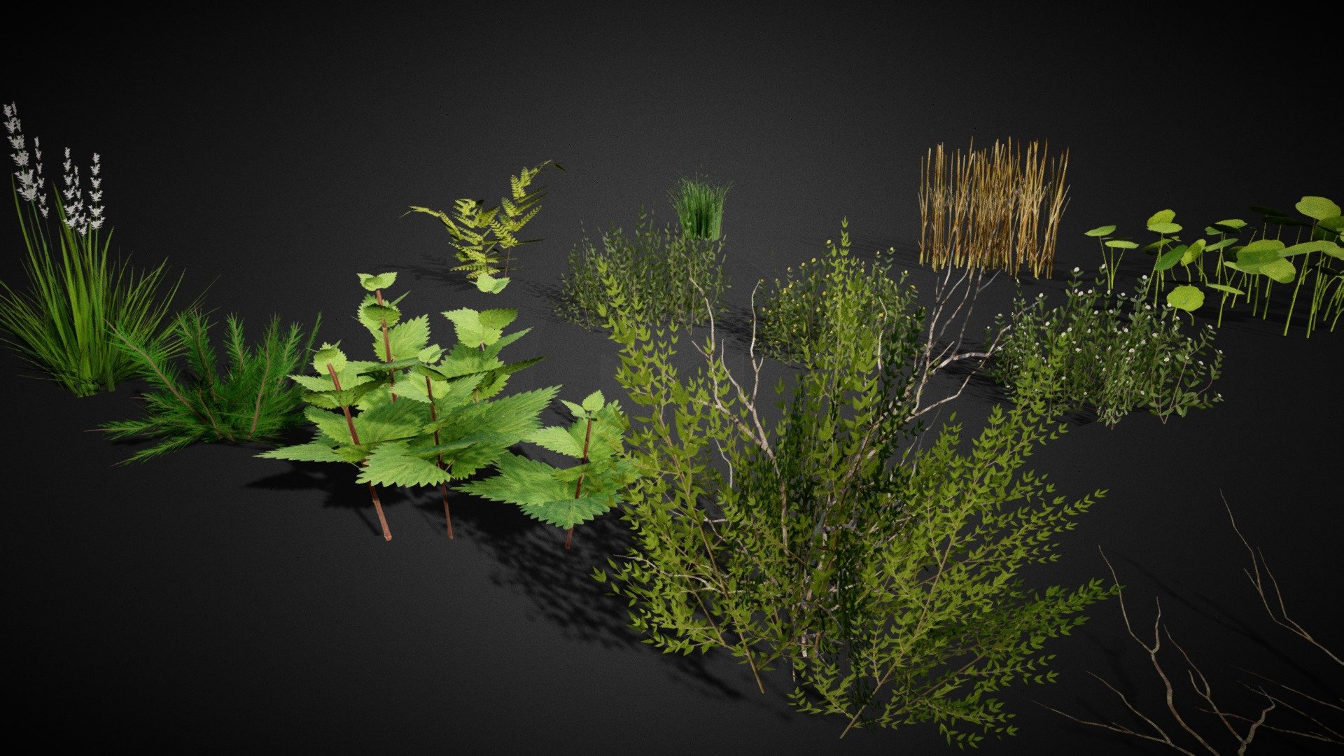 Introducing the Ground Cover Foliage 3D Asset Pack,
A must-have for 3D artists and game developers. With 10+ diverse foliage assets, 2K texture maps, and FBX formats, this pack is perfect for creating realistic outdoor environments. 



All textures are conveniently packed in a ZIP file for easy integration. Elevate your projects with this versatile and immersive foliage collection today!


Feel free to reach out to me via email or connect with me on Instagram for inquiries, collaborations, or questions. I look forward to hearing from you!
Email: nk.vmc.s@gmail.com
Instagram: https://instagram.com/nicholas.3d - Ground Cover Foliage Asset Pack - Buy Royalty Free 3D model by Nicholas-3D (@Nicholas01) 3d model