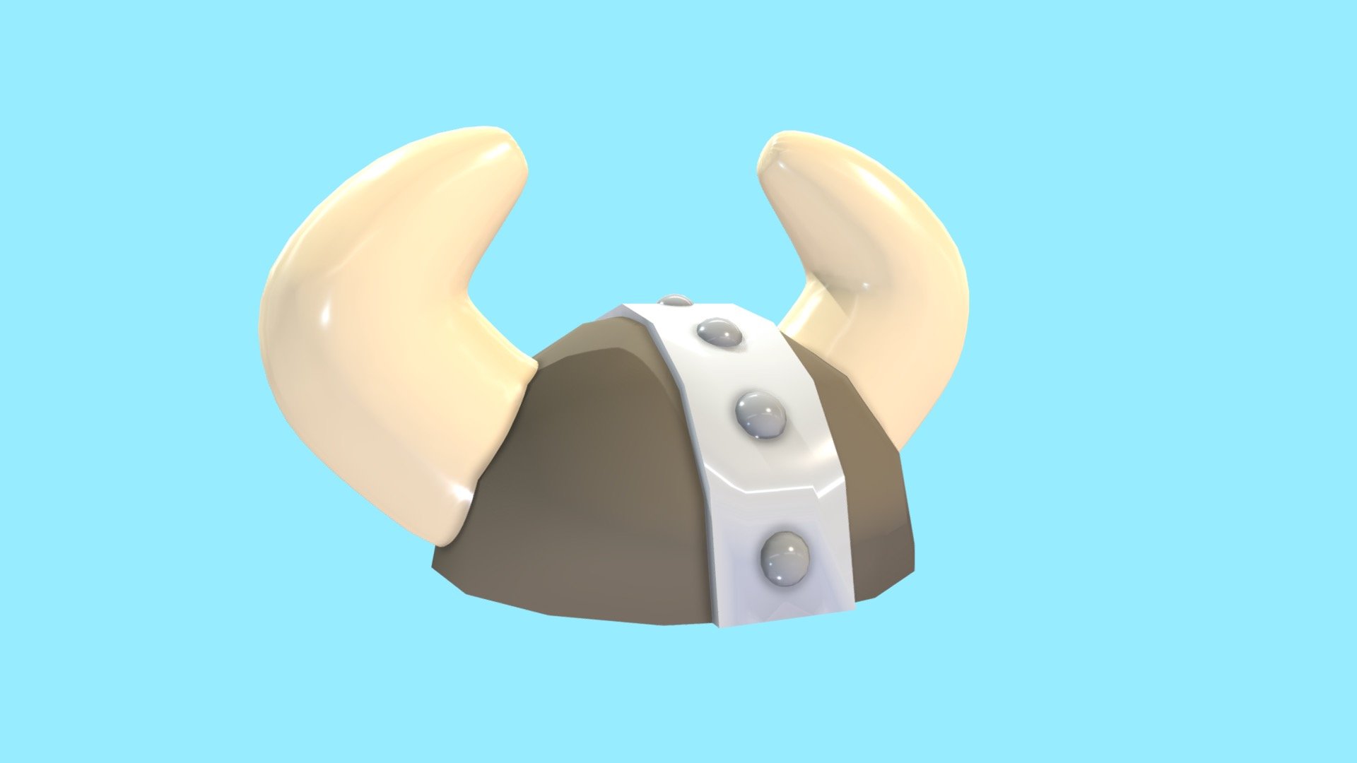 I created a low poly viking hat. Created with Cinema 4D. Useful for mobile game development 3d model