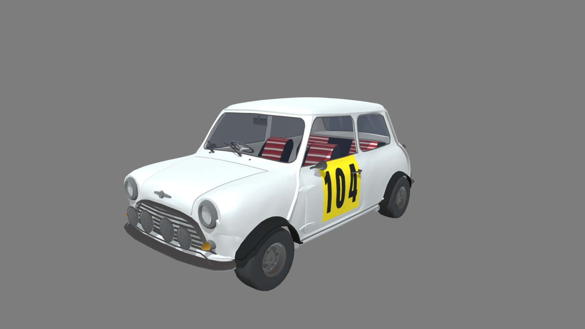 The Morris Mini Cooper 1970 is instantly recognizable with its compact body and unmistakable British styling. Its iconic rounded shape and bold color options make it a head-turner on any road. The compact size not only adds to its adorable appeal but also makes it incredibly agile, perfect for zipping through city streets with ease 3d model