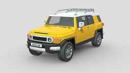 Low Poly Car automobile, modern, cars, suv, drive, motor, luxury, retro, cruiser, tough, driving, wagon, jeep, wrangler, classic, offroad, outdoor, toyota, old, auto, trail, landcruiser, vehicle, mobile, car, offroader, toyota-fj-cruiser, fjcruiser, fj-cruiser, toyota-fjcruiser