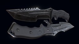 Melee Knives knives, melee, sharp, ad, props, toolbag, meleeweapon, adobe-photoshop, knife-blade, marmosettoolbag3, substancepainter, weapon, blender, lowpoly, highpoly, blade