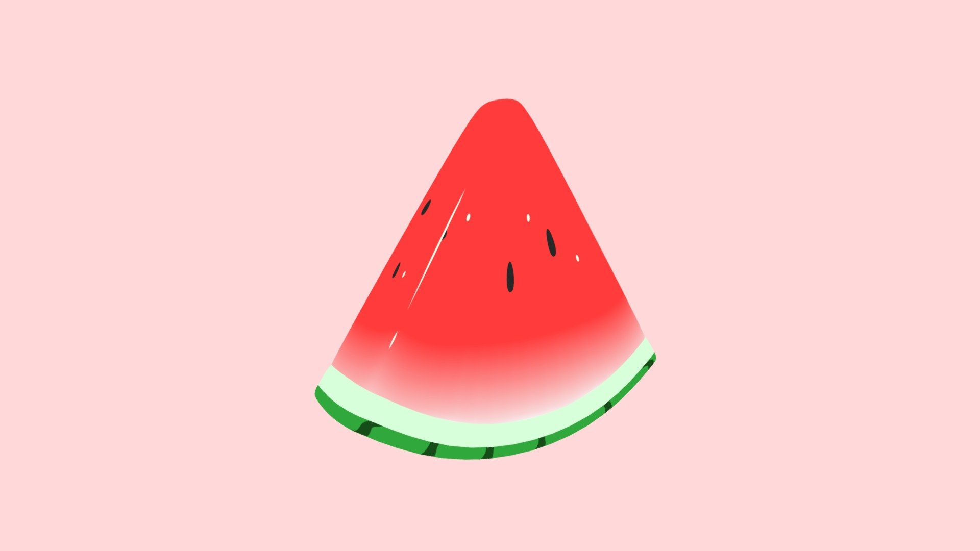 Watermelon - 3D model by carlin.chu 3d model
