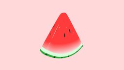 Watermelon cute, summer, fruits, watermelon