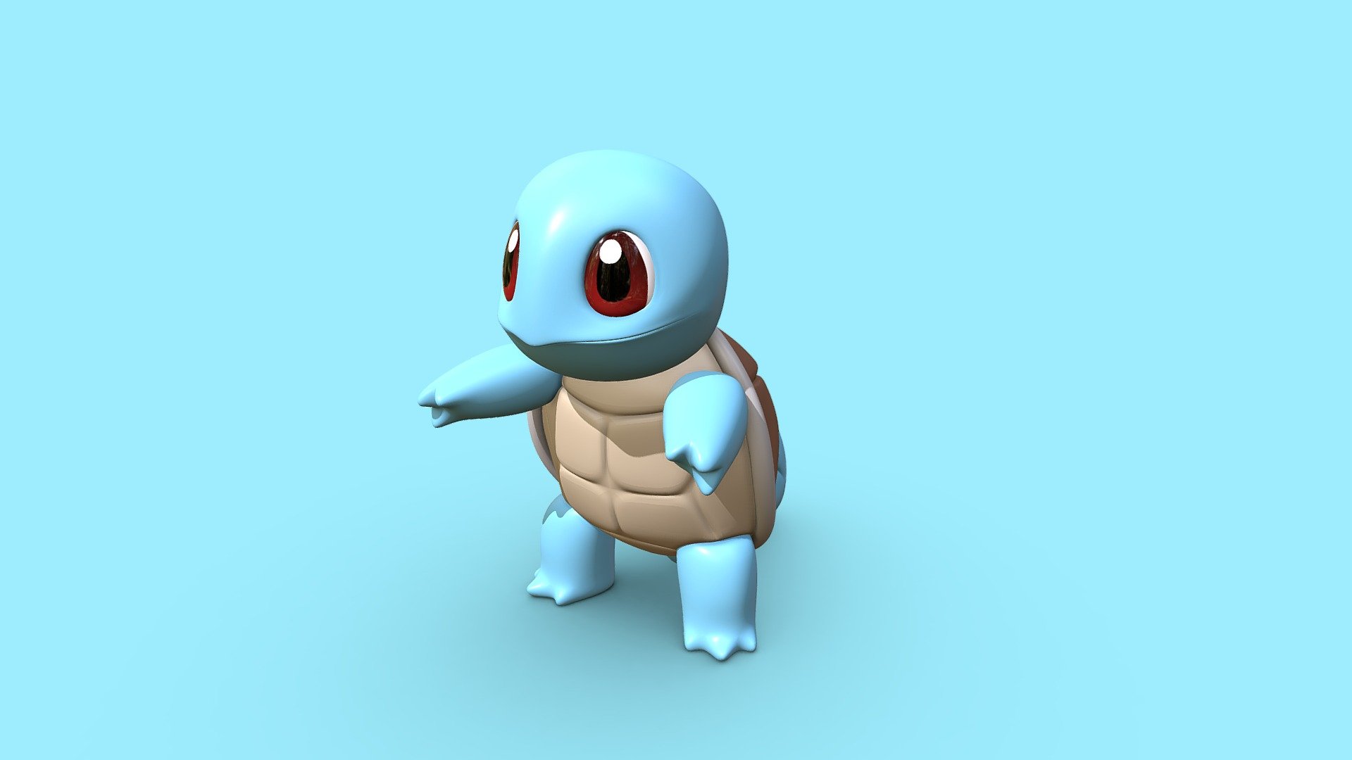3D model of initial water pokemon series and videogames Squirtle - Squirtle Pokemon - Buy Royalty Free 3D model by Cëre Productions (@CereProductions) 3d model