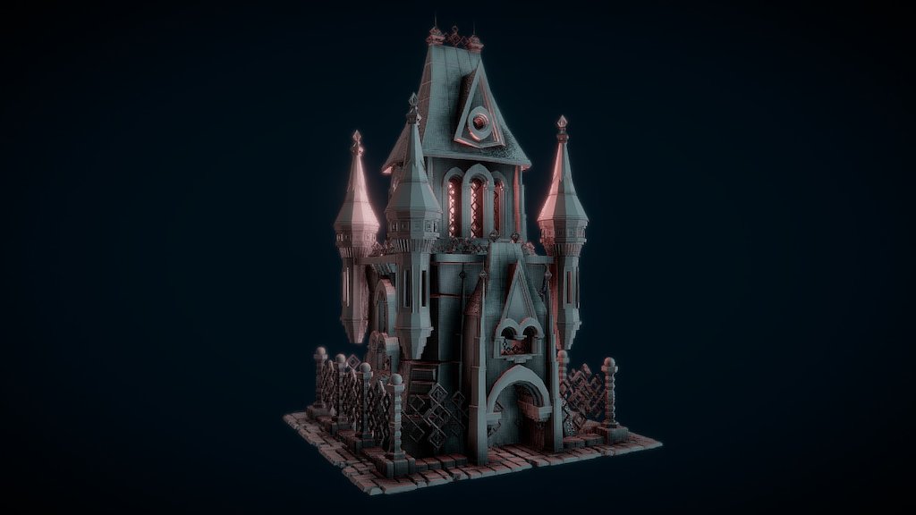 Building made for “Hearthlands” strategy game 3d model
