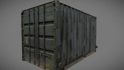 Container scan No. 7 rusty, industry, garbage, shipping, metal, cargo, box, shipment, ship, container, industrial